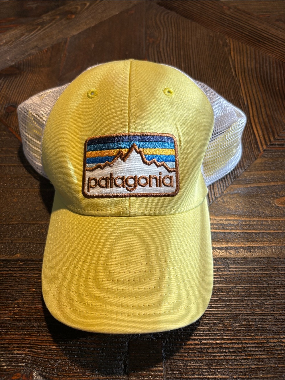 Patagonia Pale Yellow Mesh-Back Trucker Cap